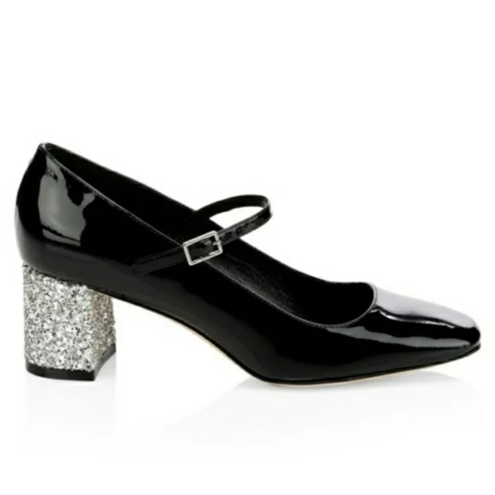 Kate Spade Mary Jane Kornelia Glitter Heel Pump Size 8M NWOT